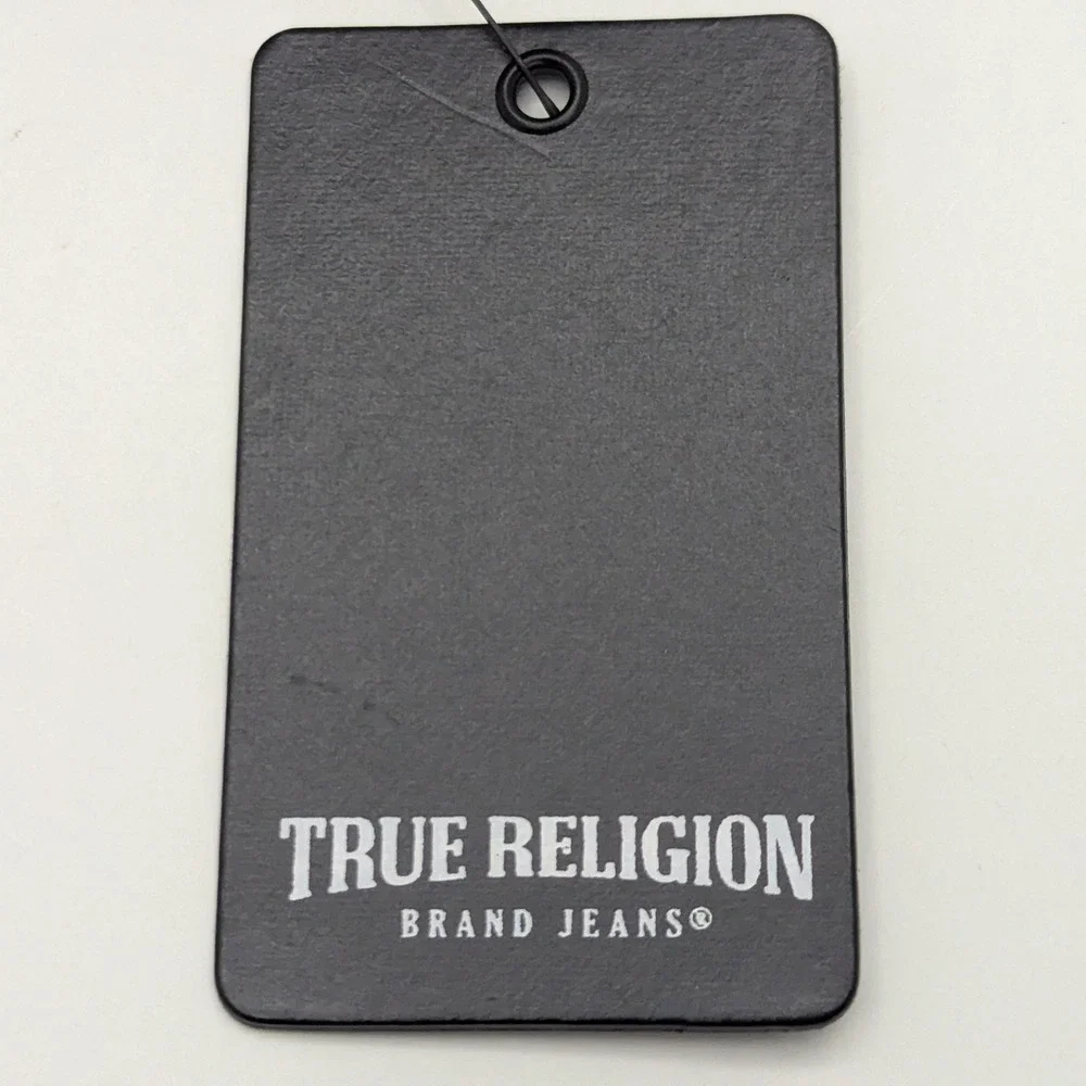 True Religion Crystal HS Trucker Hat Granite Gray Buddha Logo Studded TR4220 OS